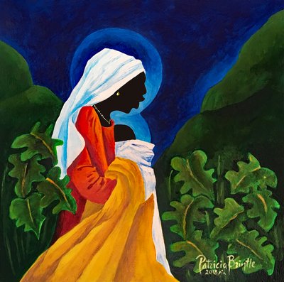 Madonna und Kind - Gentle Song, 2018 von Patricia Brintle